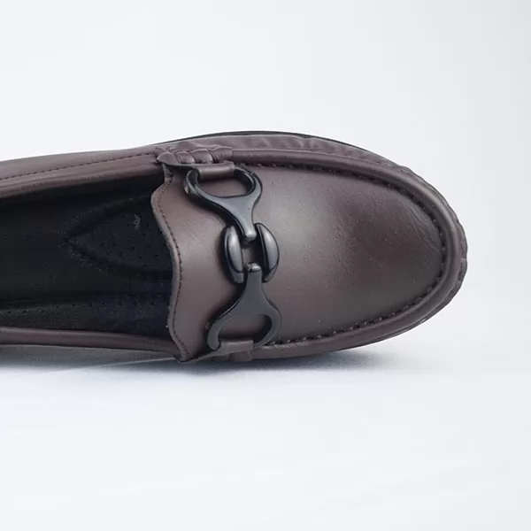 Mocassin compense pour femme 013 marron miniature